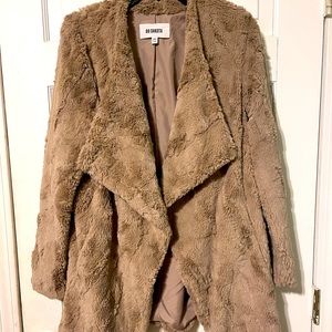 BB Dakota Open Front Faux Fur Jacket